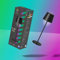 tint Smarte LED-Tischleuchte Dalia Schwarz, farbiges Licht RGB für indirekte Beleuchtung, Farbwechsel, 2,5W, 6 vorprogrammierte Lichtszenen, Bluetooth+Zigbee, funktioniert mit Alexa