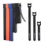 Cable Matters 100-Pack 10,15,20cm Ataduras de Cable Reutilizables/Cable Ties Reusable with 19 KG Tensile Strength - Multi-Color Black, Blue, and Orange Cable Straps, Hook and Loop Straps