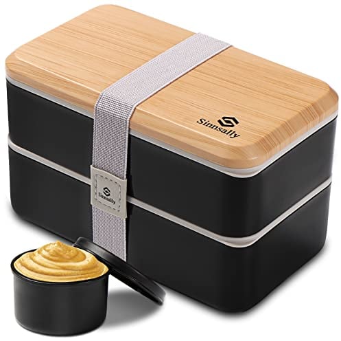 Fiambrera Bento Lunch Box,1400ml Fiambrera Para Adultos,Lonchera Japonés,Lunch Box Sin BPA Hermetica fugas,Recipiente para alimentos con compartimentos y juego de cubiertos,Microondas y Lavavajillas
