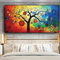 CHAOJIART Baum des Lebens, Geldbaum, abstraktes Ölgemälde auf Leinwand, skandinavische Poster, Drucke, moderne Wandkunst, Bild für Wohnzimmer, 40 x 80 cm, rahmenlos