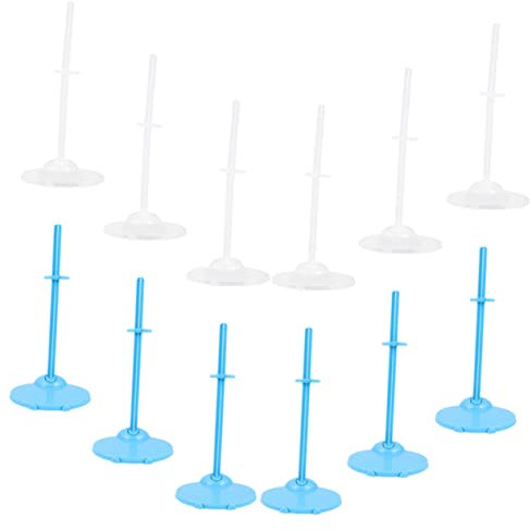 SAFIGLE 24stücke Teiliges Doll Support Für Puppen Und Figuren Transparente Und Blaue Ständer Für Schaufenster Und Für Kinderzimmer Und Sammlungen