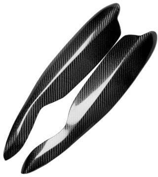 WJYZNB Auto Lampe Augenbraue,kompatibel mit Smart Fortwo 451 2009-2014 2013 2012 2011 2010,Scheinwerfer Augenbrauen