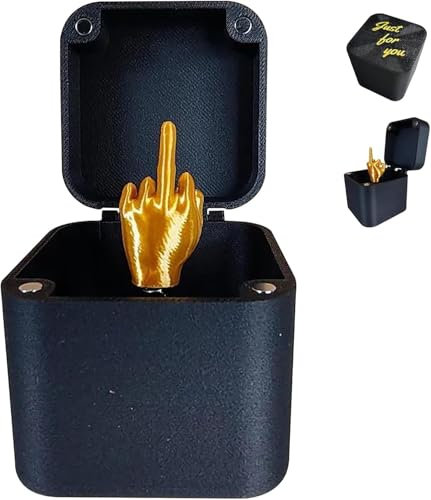 Mittelfinger in Einer Box, Überraschungsgeschenkbox mit Mittelfinger, Parodie-Handstreich-Pop-up-Geschenk mit Box für Erwachsene, Weihnachtsneuheit, lustiges Streichgeschenk (1pcs)
