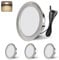 YindaLux LED Einbaustrahler 12V 4000K Neutralweiß IP44 LED Spot Dimmbar 3W Einbauspots 55-58mm lochmass Einbauleuchten für Wohnwagen Küche Kleiderschrank Aluminium Nickel 4er Set