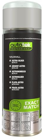 Autotek Professional Exact Match Car Spray Paint - Vauxhall Astro Silver Aerosol Spray 300ml