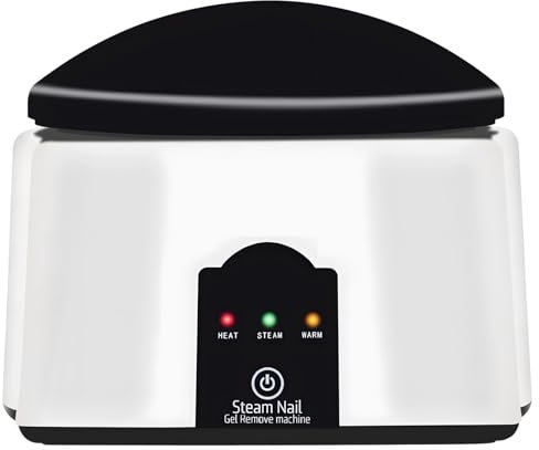 36W Nail Polish Remover Machine, Electric Gel Removal Steamer with Temperature Control, Professional Nail Treatment System