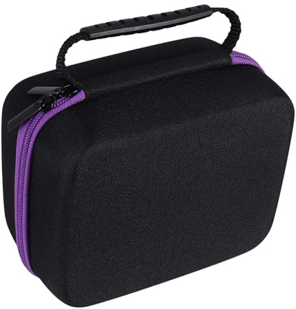 Agwuoetr 6 Farben ÄTherisches ÖL Huelle 30 Flaschen 10 Ml ParfüM öL ÄTherisches ÖL Box Tragbare Trage Halter Nagel Lack Aufbewahrung Tasche Lila