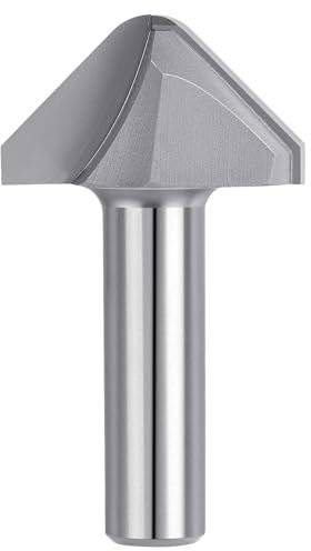 SpeTool Juice Groove Router Bits 3/8 Cove with 90° Round Nose V-Groove and 1/2 Inch Shank for Creating Precise Drainage Channels and Ornamental Borders in Personalized Woodworking Tasks