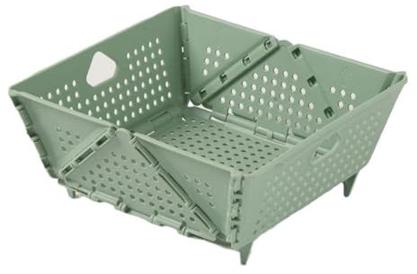 1Pc Extendable Collapsible Colander Lightweight Useful Sink Drainage Basket Convenient Lightweight Plastic Strainer Basket for Fruits,Vegetables and Pasta