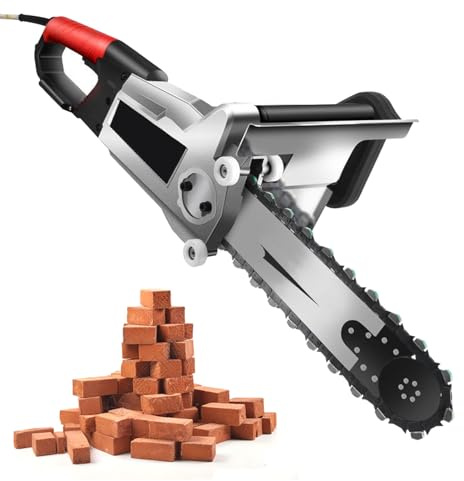 Tronçonneuse Électrique à Béton 8900W avec Refroidissement Intelligent par Eau | Profondeur de Coupe 35cm/48cm | Lame Diamant pour Murs Armés, Granit & Carrelage | 2 Chaînes + 2 Guide Inclus 350