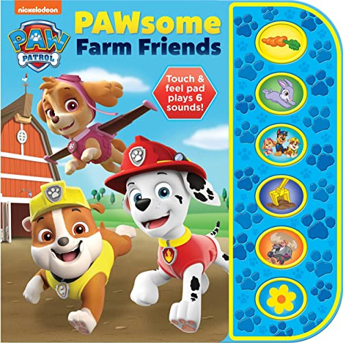 PAW Patrol - PAWsome Farm Friends - Touch & Feel Textured Sound Pad for Tactile Play - PI Kids