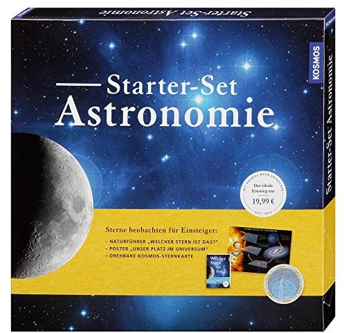 Kosmos Verlag Buch Starter-Set Astronomie: Sterne beobachten für Einsteiger: Naturführer Welcher Stern ist das?, Poster Unser Platz im Universum, Drehbare Kosmos-Sternkarte