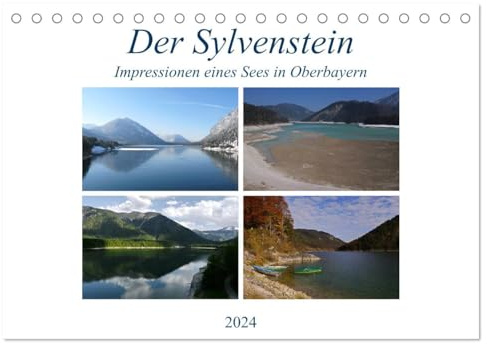 Der Sylvenstein - Impressionen eines Sees in Oberbayern (Tischkalender 2026 DIN A5 quer), CALVENDO Monatskalender: Der Sylvenstein, ein fjordähnlicher Stausee in Oberbayern (CALVENDO Natur)