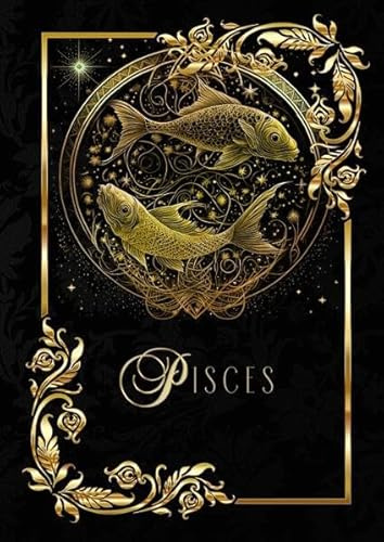 Astrologie Notizbücher / Zodiac Pisces Notebook: Konstellation Notizbuch | Horoskop: Sternzeichen Fische | DIN A5 Glossy Hardcover | 136 blanko Seiten 90 g/m2