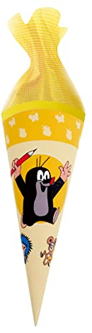 Schultüte 35 cm Der Kleine Maulwurf, Schulanfang, Geschwistertüte, ABC Schütze: Schultüte Einschulungstüte