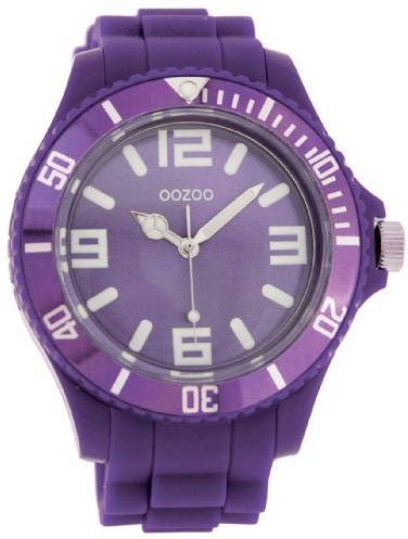 Oozoo Unisex-Armbanduhr Silicone Collection Analog Silikon violett C4286