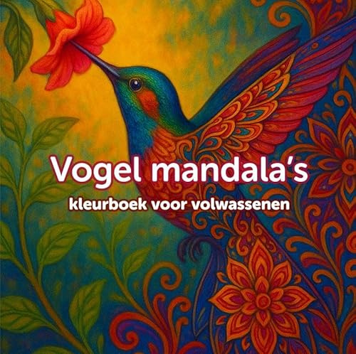 Mandala vogel kleurboek voor volwassenen: 50 ontspannende ontwerpen