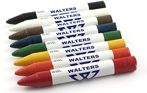 Walters WWL Warehouse Crayons, General Purpose Industrial & Trade Use, Brown, Box 12