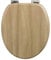 WOLTU Wooden Toilet Seat, Soft Close WC Seat with Strong Hinge Ideal for Standard Toilet Bright Oak