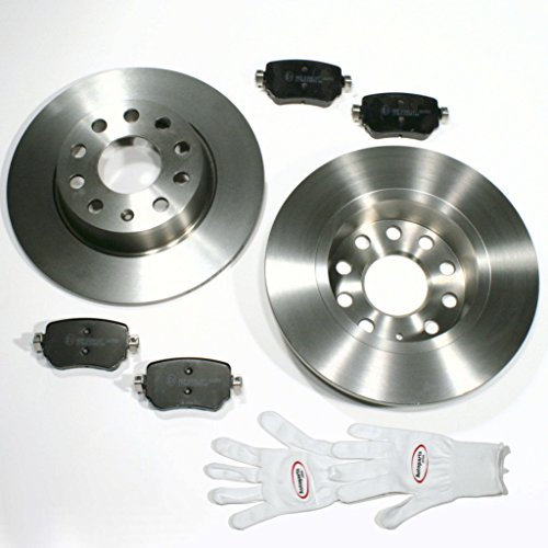 Autoparts-Online Set 60016074 Bremsscheiben 1KU massive Bremsen Bremsbeläge für hinten die Hinterachse