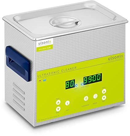 ulsonix Industrial Ultrasonic Cleaner Degas Function Ultrasonic Bath Cleaning 3.2L 120W PROCLEAN 3.2S (2 Ultrasonic Transducers 120W, Sound Frequency 40kHz, 0-80°C)