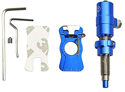 SHARROW Archery Magnetic Arrow Rest and Archery Cushion Plunger Pressure Button Adjustable LH/RH for Recurve Bow (Blue)