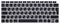 Keystickers Russisch/Deutsche Silikon Abdeckung für MacBook Air 13.3 A1932 (2018 Release) mit europäischer Enter-Taste | Russian/German Silicon Cover - SCHWARZ