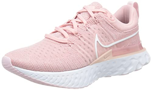 Nike W React Infinity Run 2, Scarpe da Ginnastica Donna, Smalto Rosa/Bianco, 37.5 EU