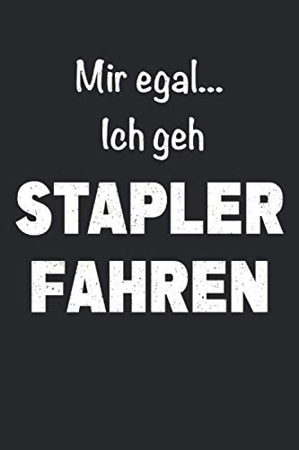 Gabelstapler Fahrer Staplerfahrer Transport Hubwagen Notizbuch