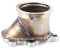 Flangia del Tubo di Scarico del Turbo, Adattatore in Acciaio Inossidabile a 5 Bulloni da 2,5 Pollici Flangia del Tubo di Scarico del Turbo Adatta per Alloggiamenti delle Turbine GT25 GT28 T25 T28