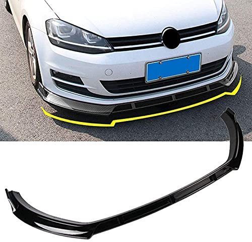 WQEUN Spoiler Avant Voiture Abs Pare Choc Avant Lame Convient pour Golf 7/7.5 Mk7 GTI GTD 7R 2014-2019 Pare-Chocs De Voiture Spoiler Séparateur,CarbonFiber