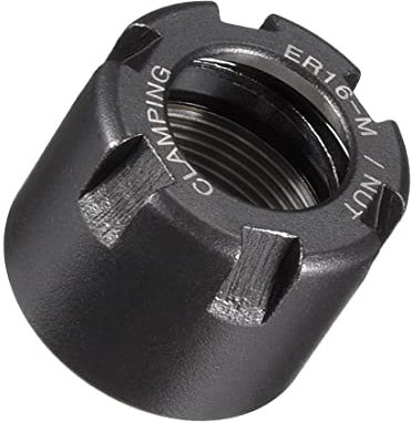 PATIKIL ER16-M pinze Bloccaggio Dadi, per CNC Fresatura Mandrino Supporto Tornio, Nero