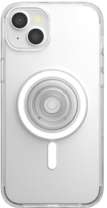 PopSockets: PopCase PlantCore for MagSafe - Plant-Based Phone Case for iPhone 15 Plus with a MagSafe Compatible PopGrip - Phone Stand and Grip with a Swappable Top - Clear