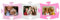 Tommy Design Bilderrahmen Puzzle – 13 x 18 cm – Set mit 3 Stück Farben Rosa-Weiß und Fuchsia – Mehrfach-Bilderrahmen für die Wand erhältlich in 12 Farben – mehrere Bilderrahmen in Puzzleform