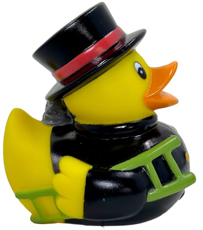 MIK funshopping Badeente Quietscheente Badewannenspielzeug (Ente Schornsteinfeger)