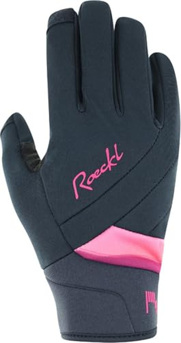 Roeckl Waldau 2 Damen Winter Fahrrad Handschuhe lang schwarz/pink 2027