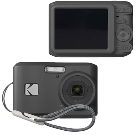 Tedubax Case for Kodak PIXPRO FZ45 - Soft Silicone Camera Case with Enhanced Grip - Black