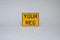Chase Lane Plates LTD Yellow Metal Pressed 7.5 x 6 Motorbike Number Plate