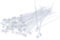100 Stück Kalitec Kabelbinder Natur 160mm x 2,5mm I Kabelbinder uv-beständig I transparente Kabelbinder I Kabelbinder Set weiß/natur I 160 mm lange Kabelbinder I 8 kg Zugfestigkeit