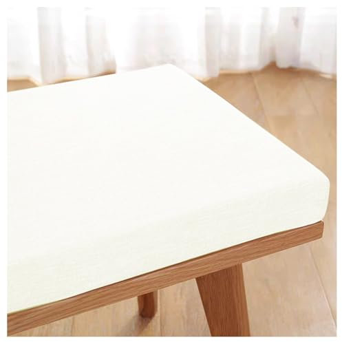 Bankauflage Outdoor 120x40 150x50 180x40 Sitzkissen Bank, 5CM Dicke Bankkissen mit Abnehmbarem Bezug, Stuhlkissen Sitzpolster, Bankpolster für Stuhl Boden Bürostuh(Beige,70x35cm x5cm Thick)