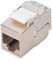 DIGITUS Keystone Module Cat-6A Blindé - 1 pièce - Version compacte - RJ45 femelle - 500 MHz 10GBase-T - AWG 26-22 - Design possible - Avec attache-câble - Montage sans outils