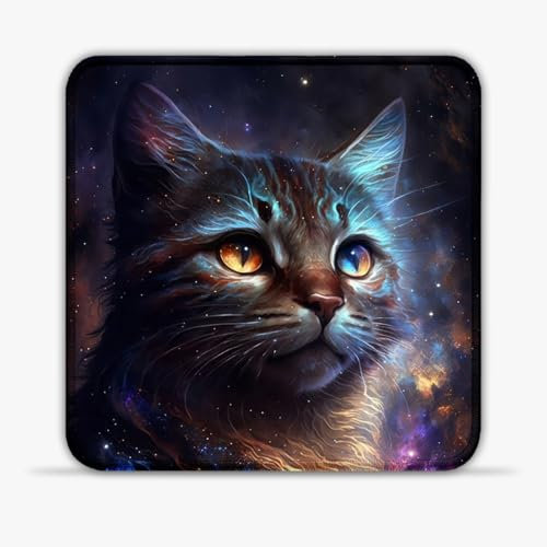 LJSPTU Tapis de Souris de Jeu Nebula Kitten (11 8 Pouces) Tapis de Souris de Jeu en Tissu SU Suivi sans délai Tapis de Souris Portable antidérapant pour Ordinateur et Ordinateur Portable