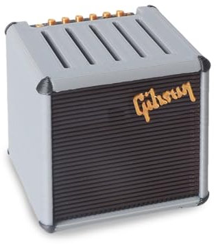 Guitar Pick Holder 5 Slots 3D Printed Amp Speaker Shape Guitar Pick Case, Plectrum Storage Container Gift for Ukulele Players Lovers 5x5x5cm