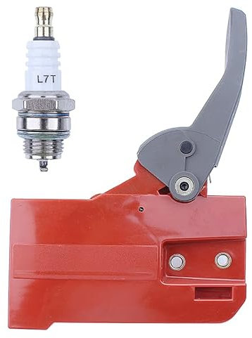 ADEFOL Couvercle de Frein de Chaîne avec Bougie d'allumage pour Husqvarna 50 51 55, Couvercle de Chaîne Accessoire pour Tronçonneuse 503498103