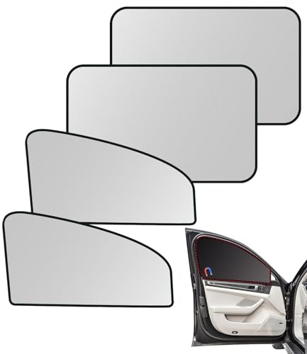 XIYUANFA 4 Stück Car Shades für VW Caddy 5 (V) 2020-2025, Magnetisch Auto Sonnenschutz Sonnenschutz Auto Seitenscheibe Sichtschutz Autofenster,Silver