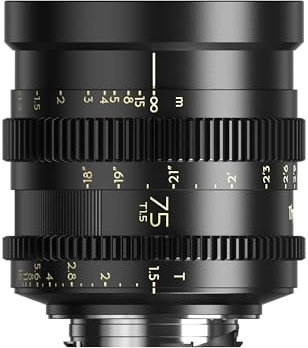 Thypoch Simera-C 75mm T1.5 M-Mount Objektiv, Cine Weitwinkel für Vollformat APS-C, Lichtstarkes Foto- Videoobjektiv mit Manueller Fokussierung, 8K Video, Cinematic Bokeh, Ideal für Film