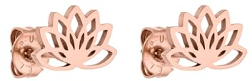 Purelei Awesome Ohrringe Damen Lotus, Edelstahl Ohrstecker | Filigran, Minimalistische Blumen, Dezent, Elegant