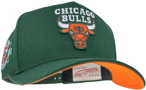 Mitchell & Ness NBA Green Orange Basecap | Pro Crown Fit | mit verstellbarem Snapback Verschluß