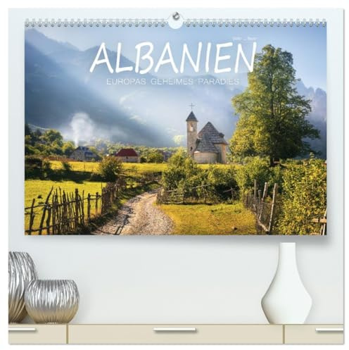 Albanien - Europas geheimes Paradies (hochwertiger Premium Wandkalender 2026 DIN A2 quer), Kunstdruck in Hochglanz: Eine Auswahl der schönsten Motive aus Albanien (CALVENDO Natur)