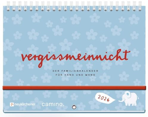 vergissmeinnicht 2026 - Der Familienkalender für Hand und Wand